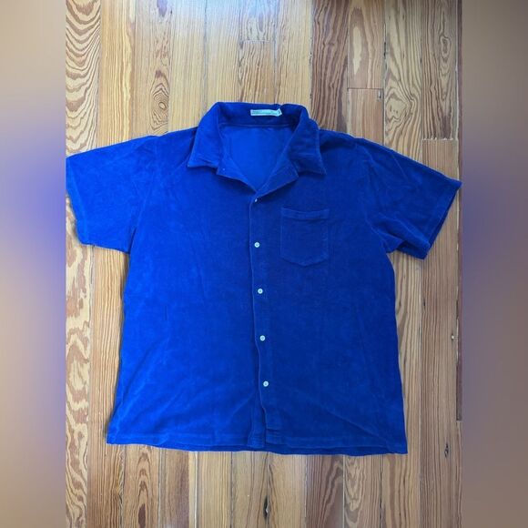 Criquet Terrycloth Button-down Shirt - Picture 1 of 6